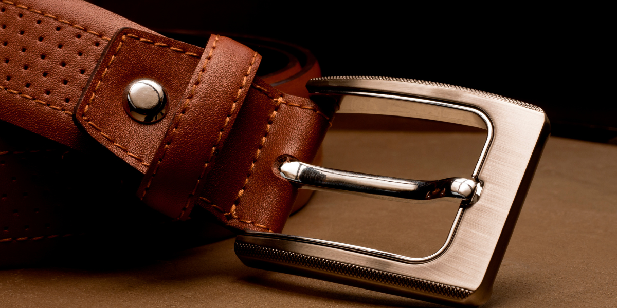 Ceinture homme en cuir marron