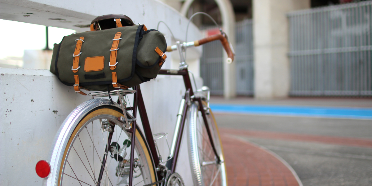 sacoche sur un vélo
