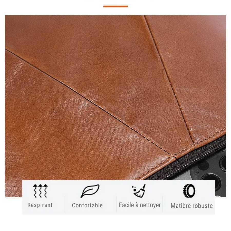 Sacoche Cuir Marron Homme
