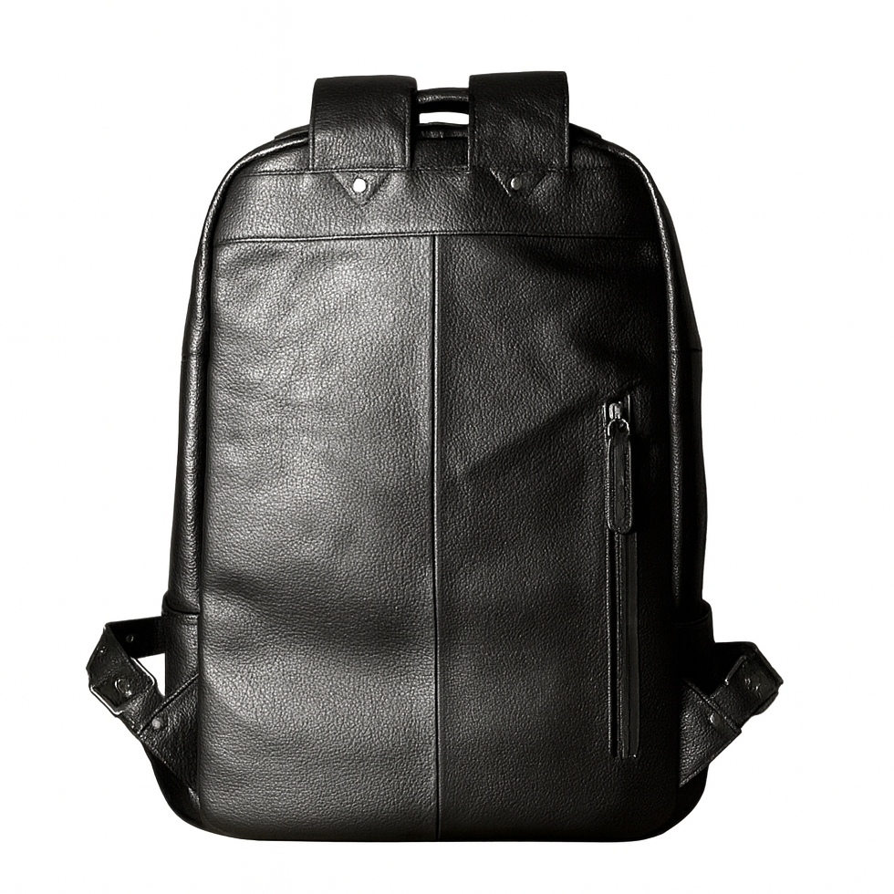 Sac à Dos en Cuir Noir