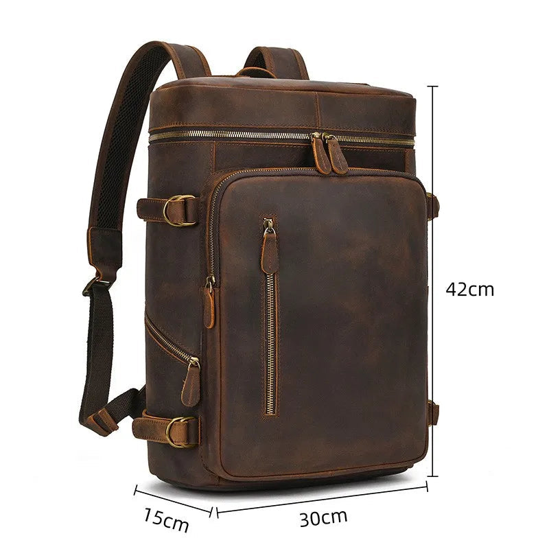 Sac à Dos Cuir Vintage Marron