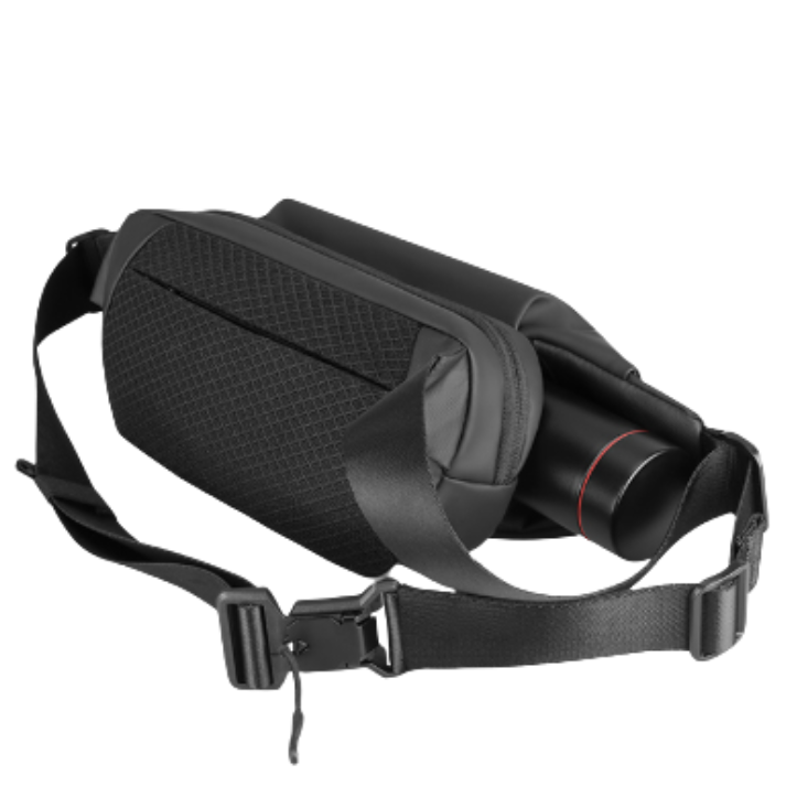 sacoche homme style banane noir