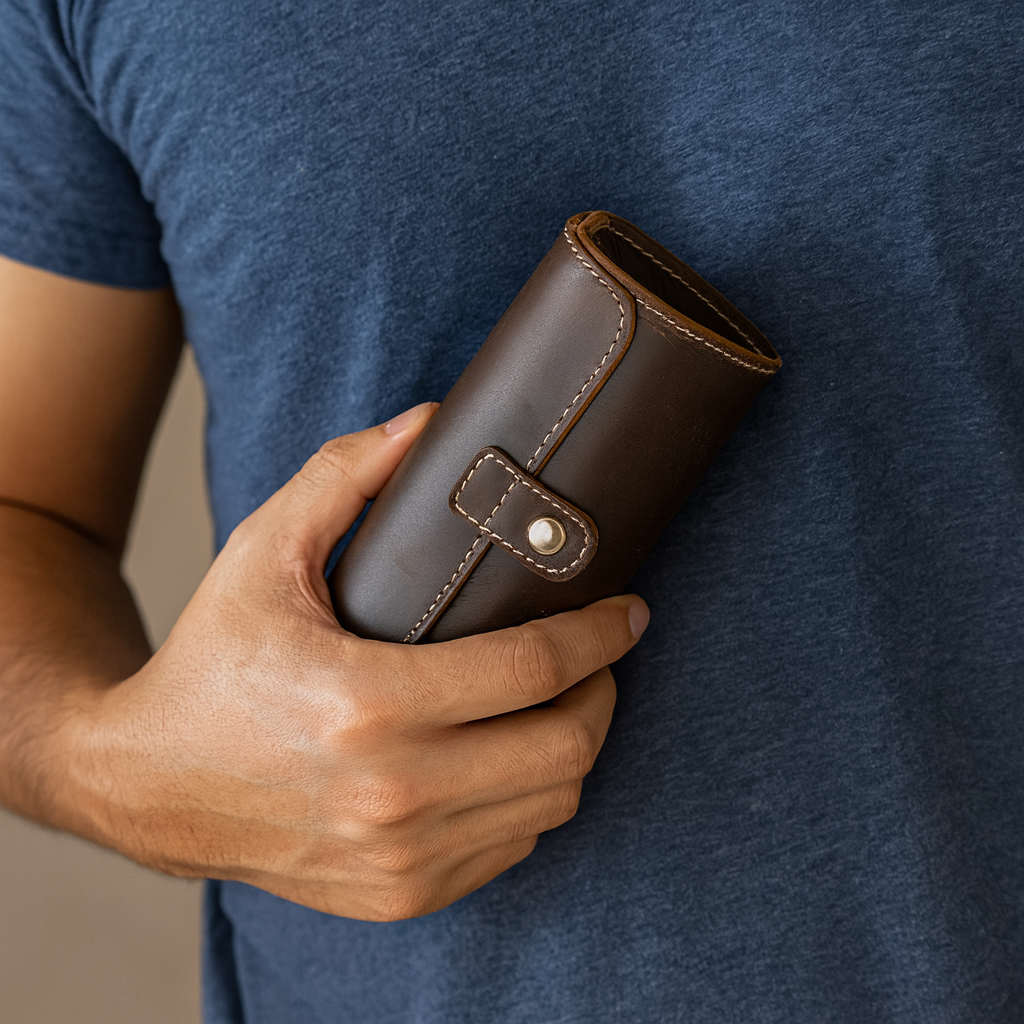 boitier de montre en cuir