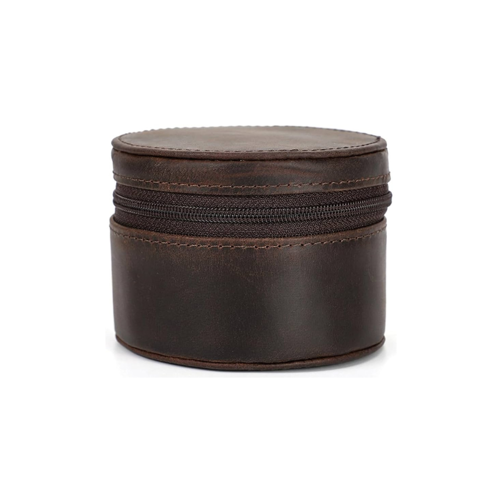 Boîtier de voyage pour montre en cuir