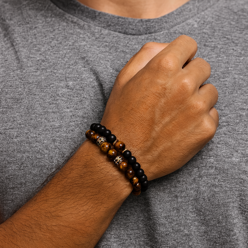 Bracelet pour homme œil de tigre