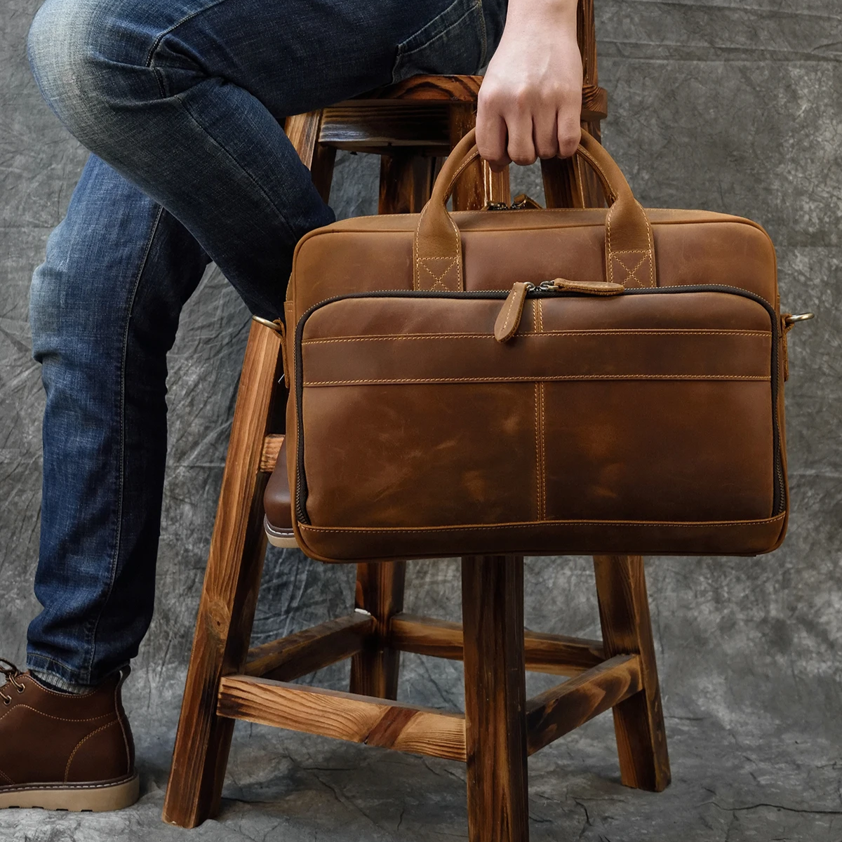 Cartable homme cuir