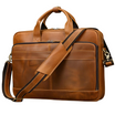 Cartable homme cuir marron