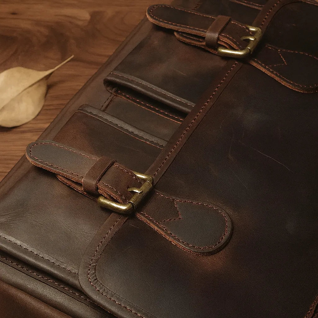 Cartable homme en cuir