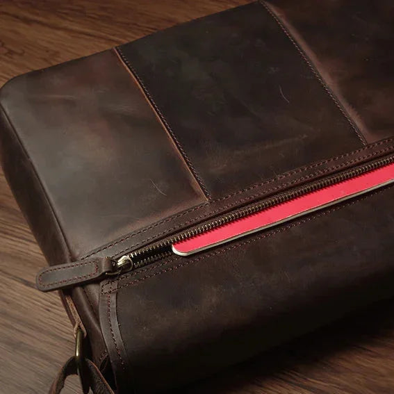 Cartable homme en cuir