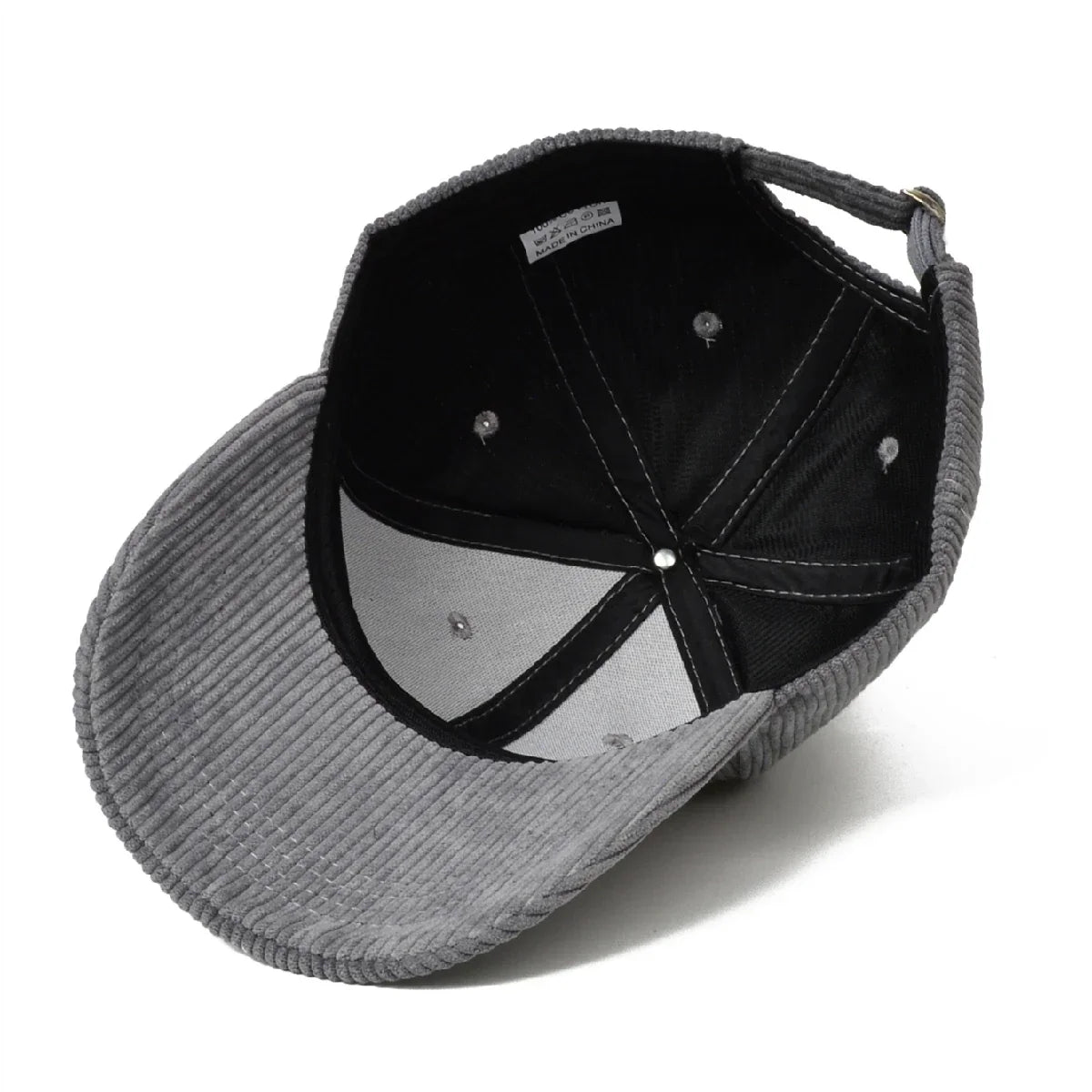 Casquette homme en velours