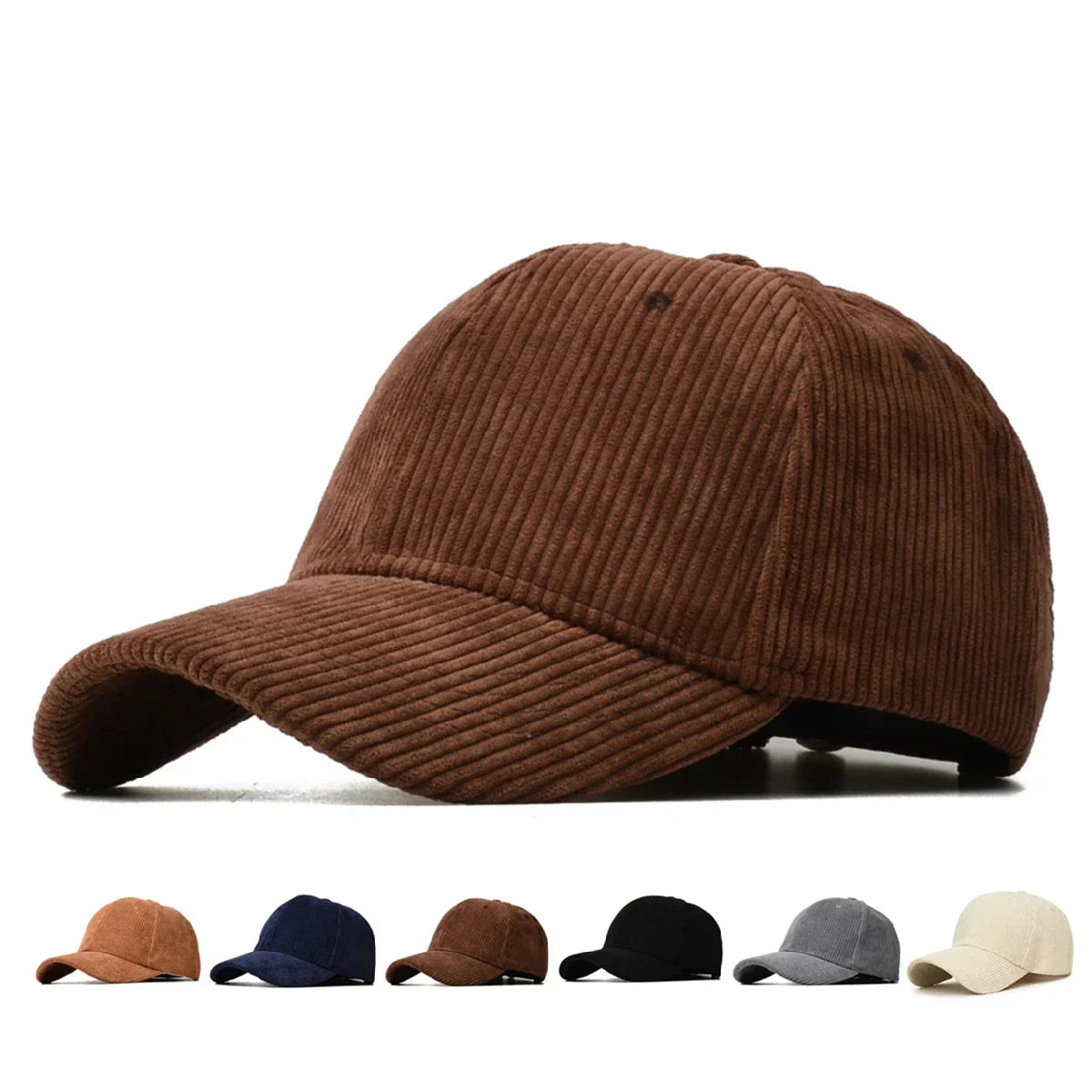 Casquette homme en velours