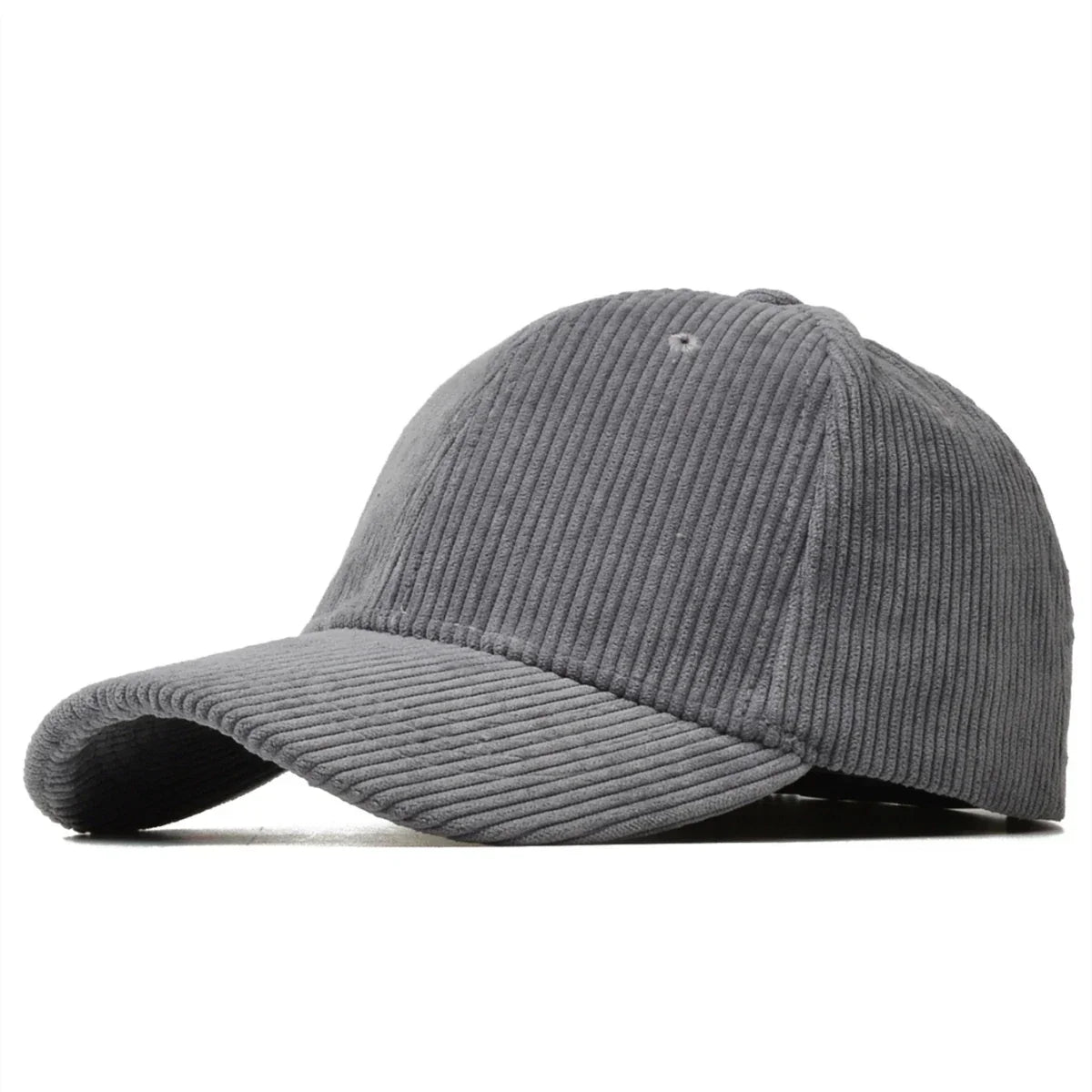 Casquette homme en velours gris