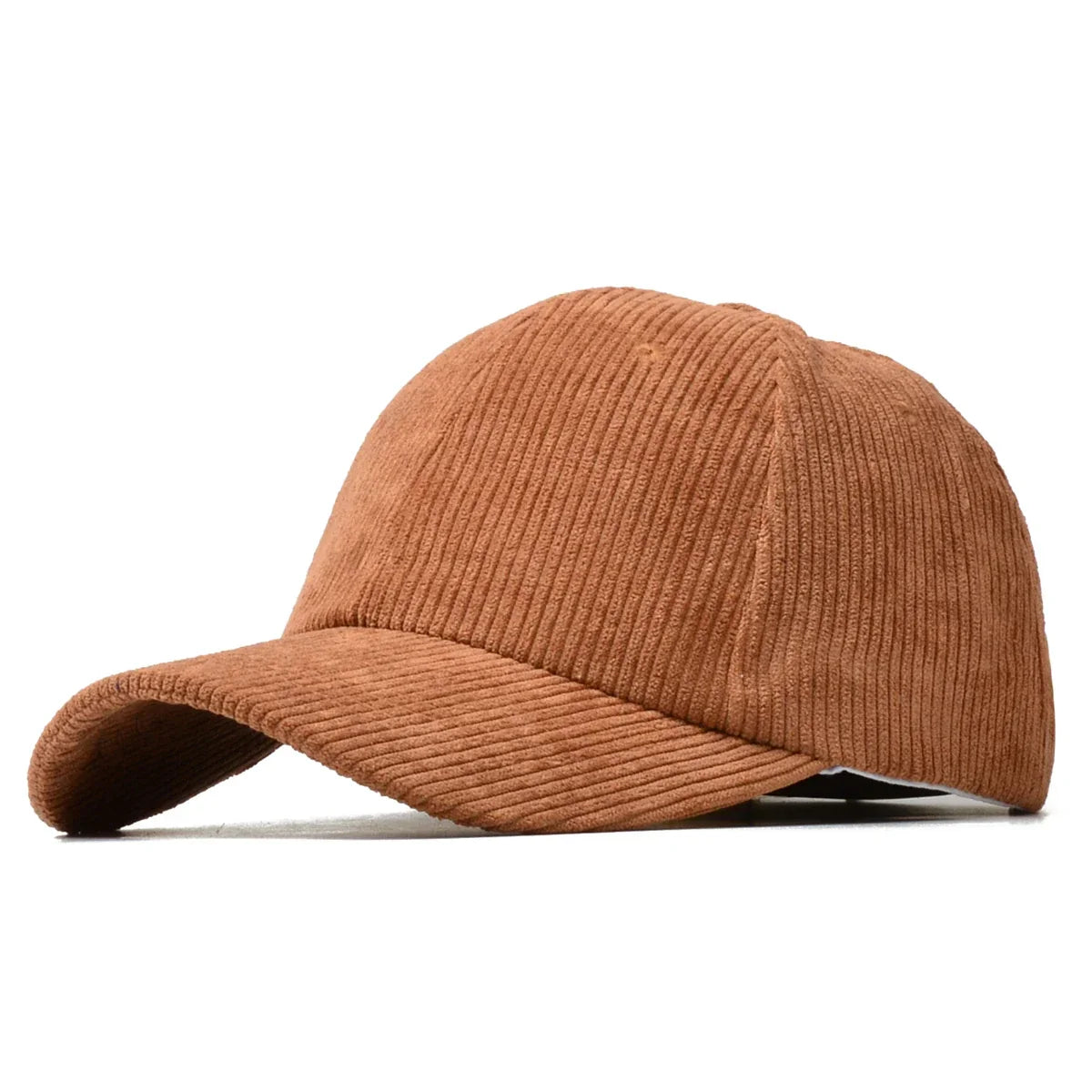 Casquette homme en velours marron