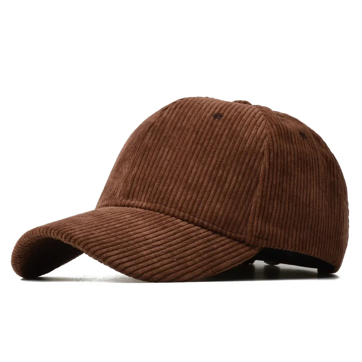 Casquette homme en velours marron foncé