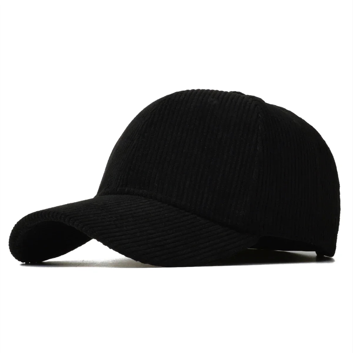 Casquette homme en velours noir