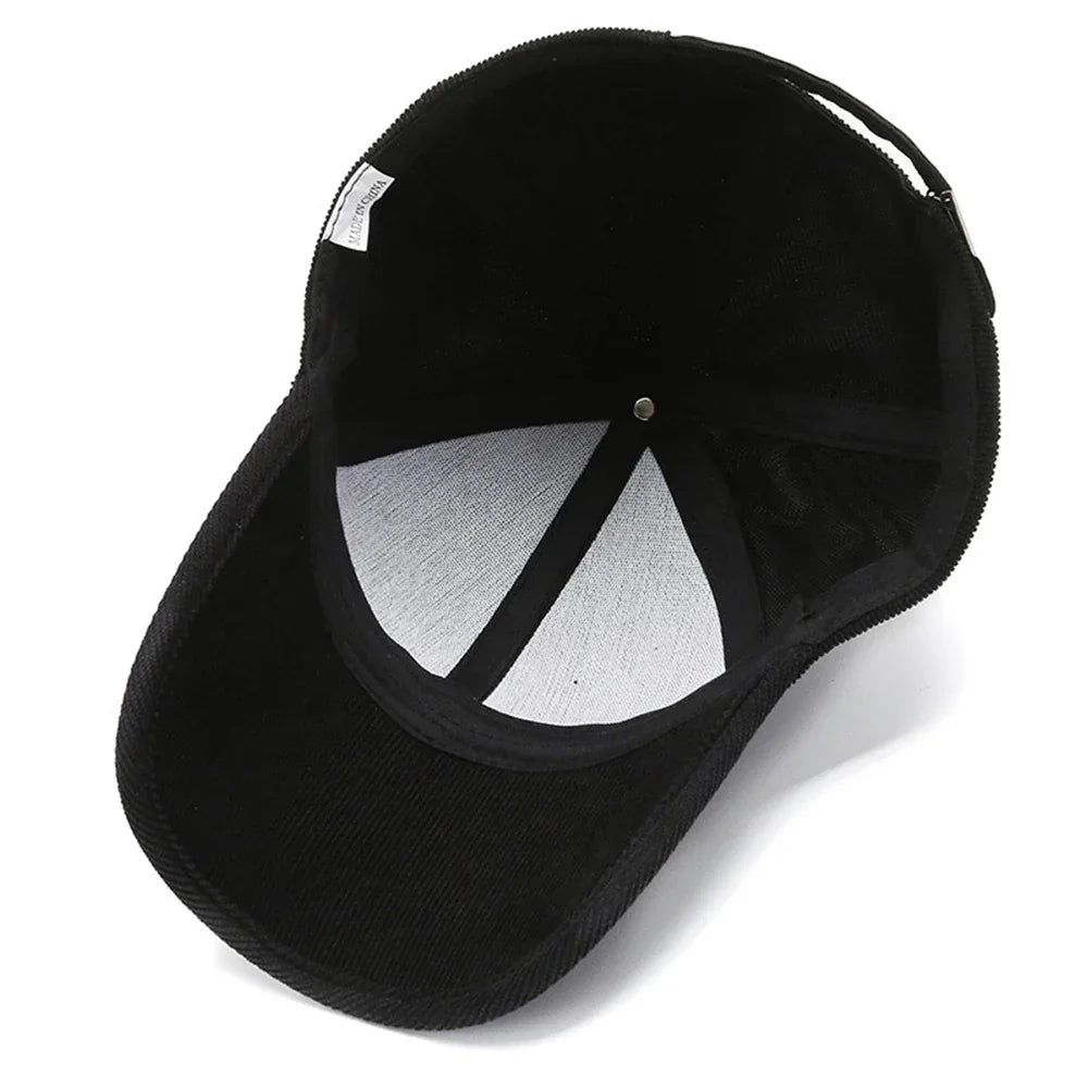 Casquette velours pour homme