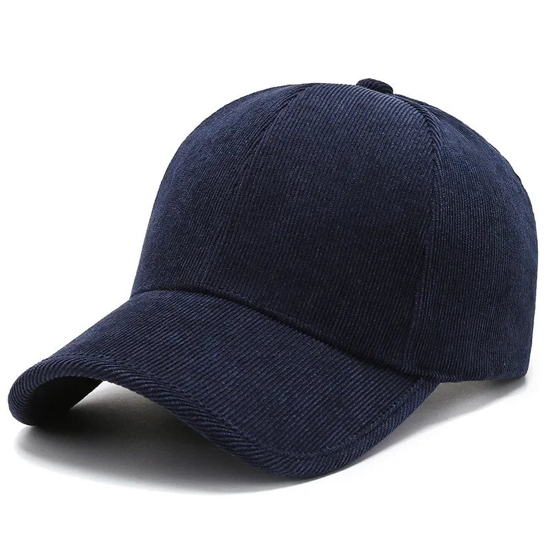 Casquette velours pour homme bleu