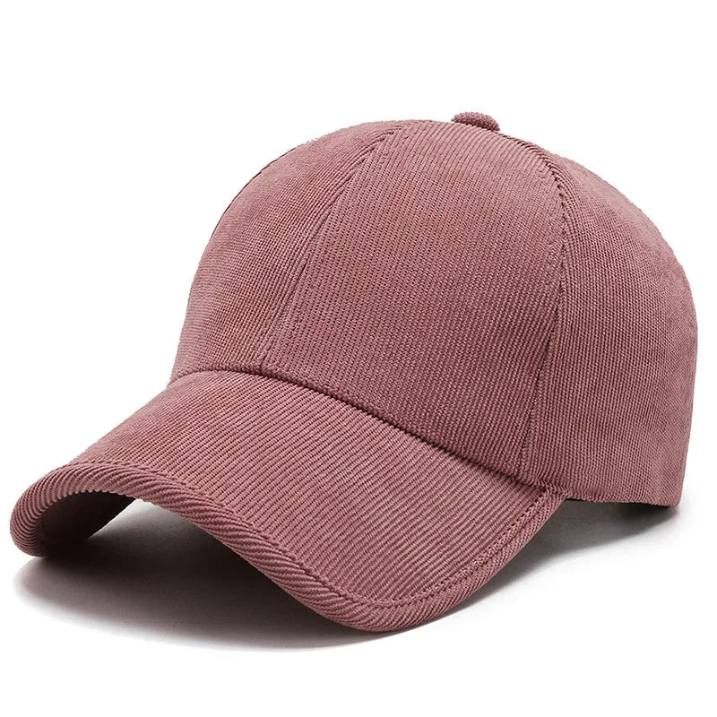 Casquette velours pour homme rose