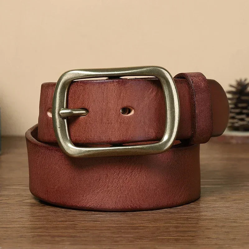 Ceinture cuir homme marron brun / 115 cm