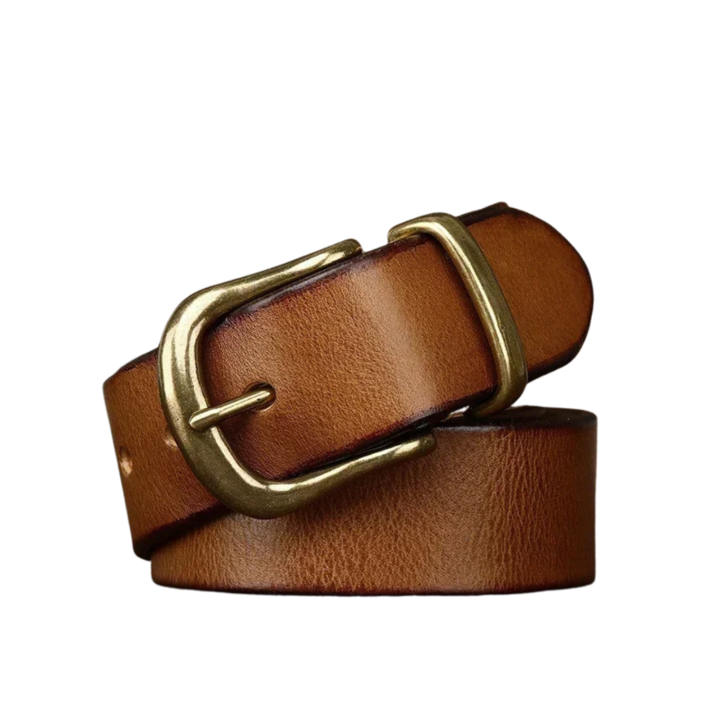 Ceinture homme cuir véritable marron / 105cm