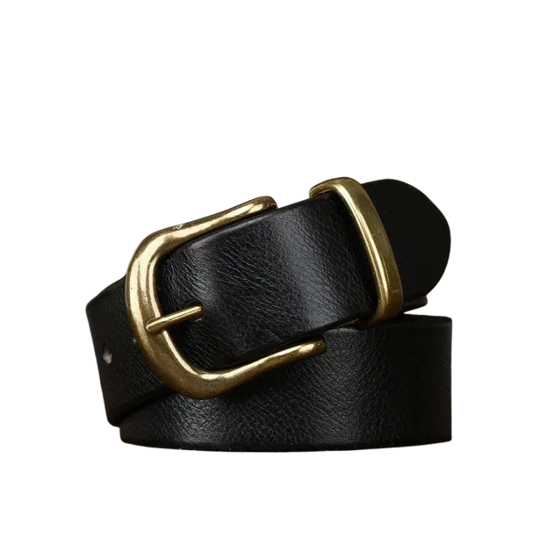 Ceinture homme cuir véritable noir / 105cm