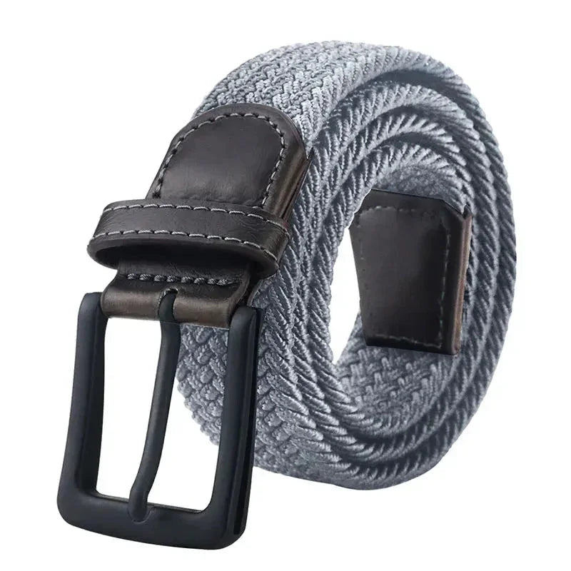 Ceinture homme tressée gris / 100cm