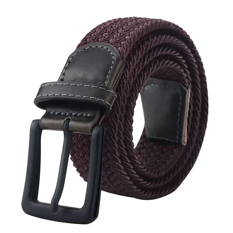 Ceinture homme tressée marron / 100cm