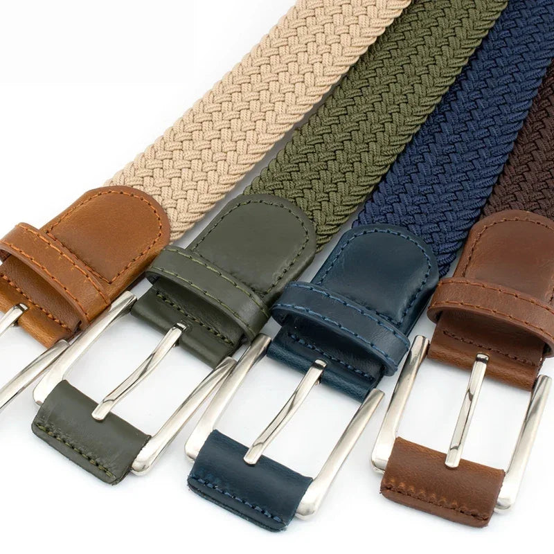 Ceinture tressée homme