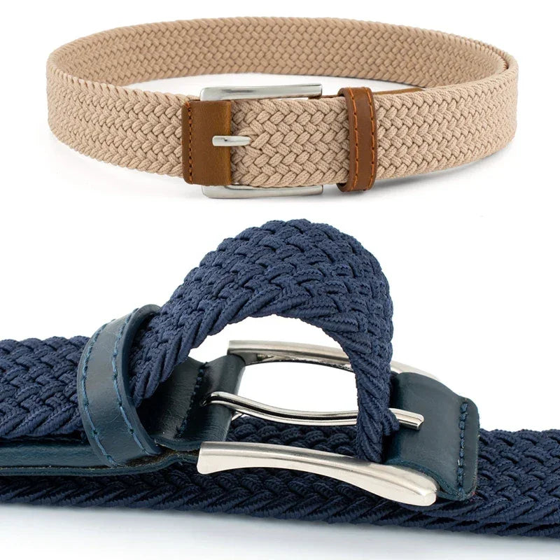 Ceinture tressée homme