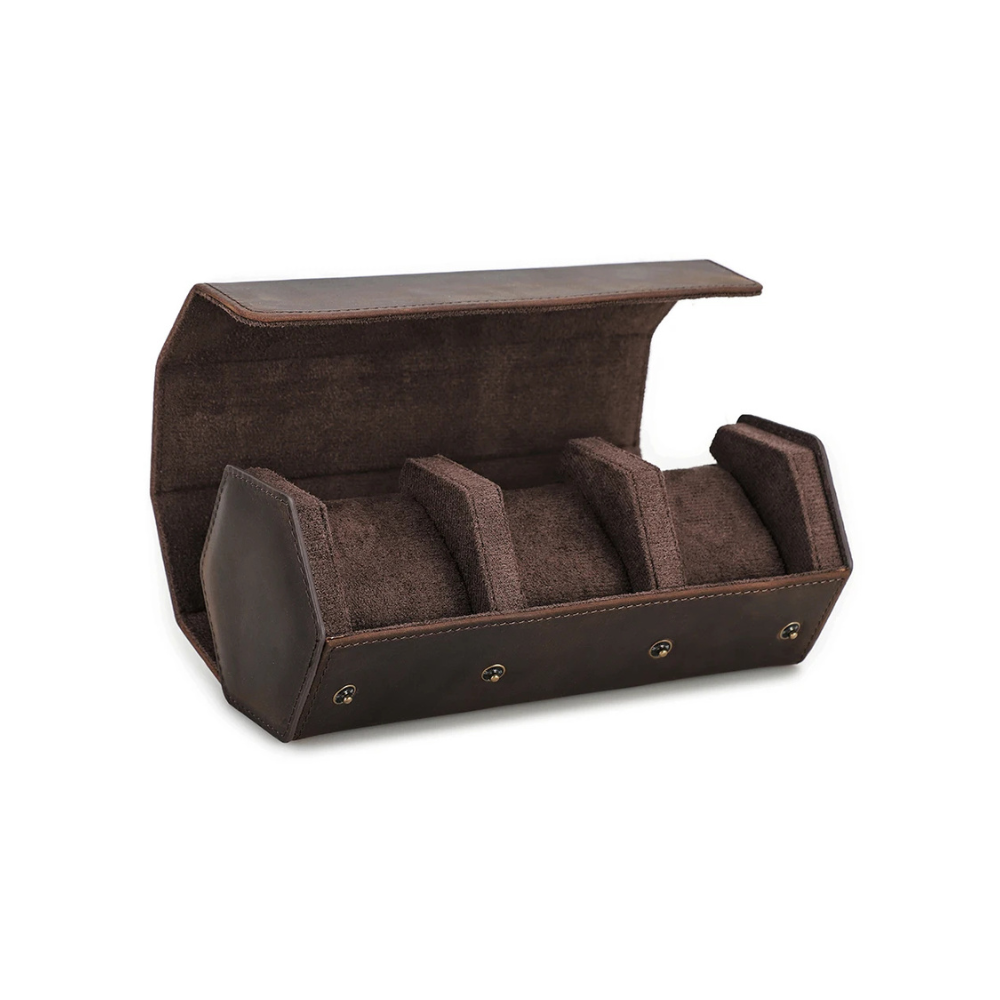 Coffret de rangement pour montre en cuir 3 montres