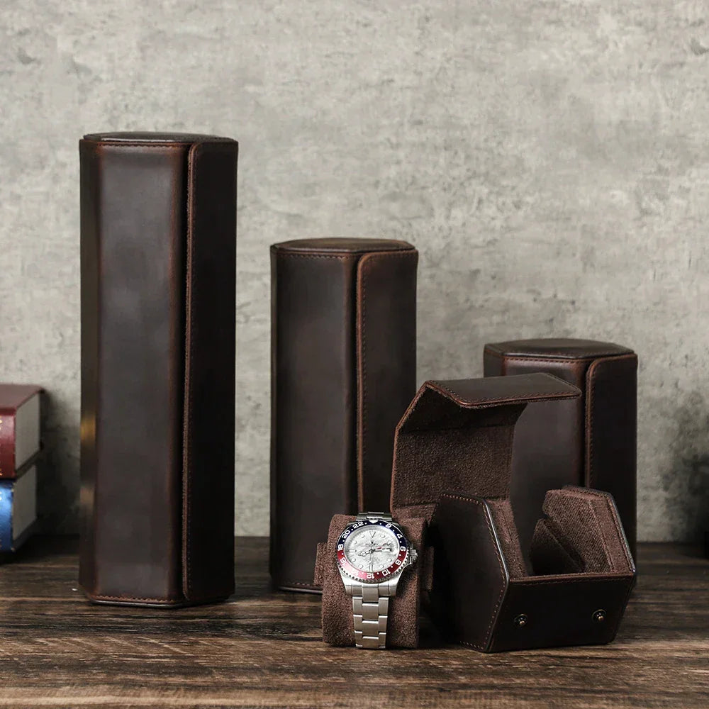 Coffret de rangement pour montre en cuir