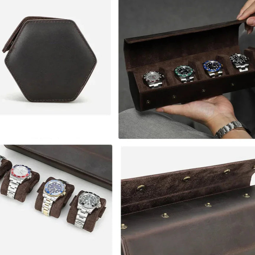 Coffret de rangement pour montre en cuir