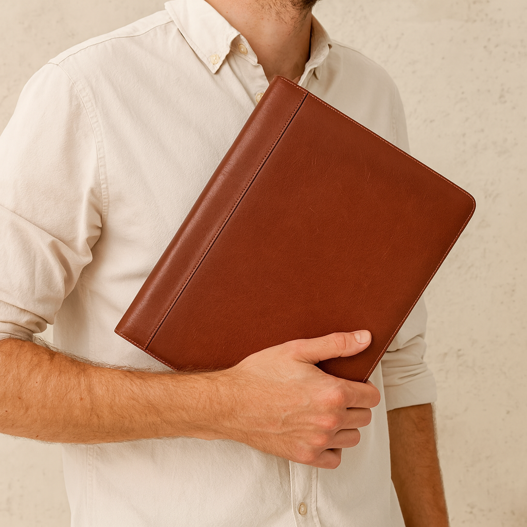 Conférencier a4 marron