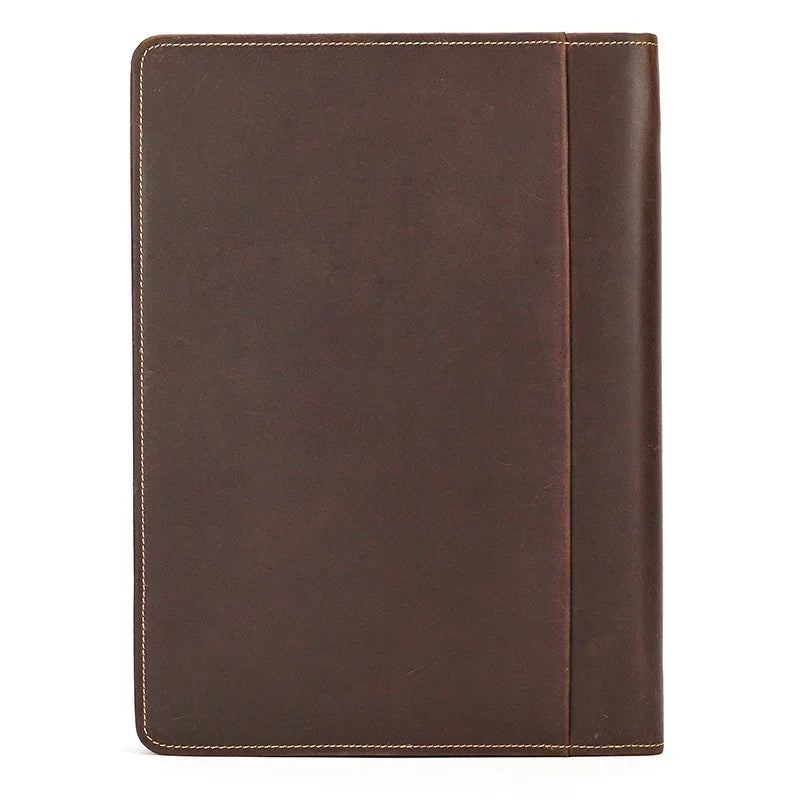 Conférencier en cuir marron