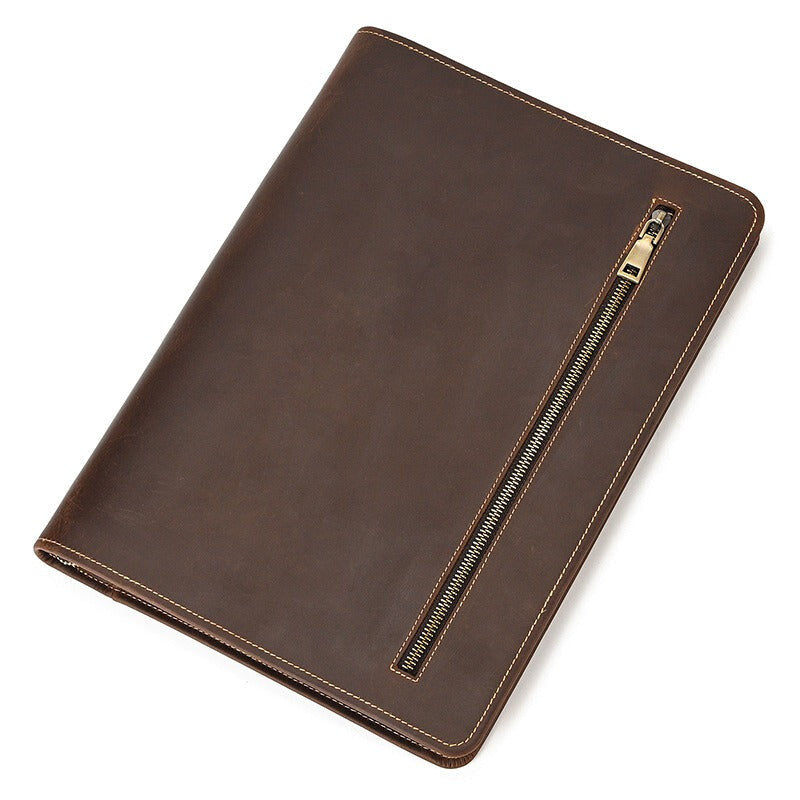 Conférencier en cuir pour homme