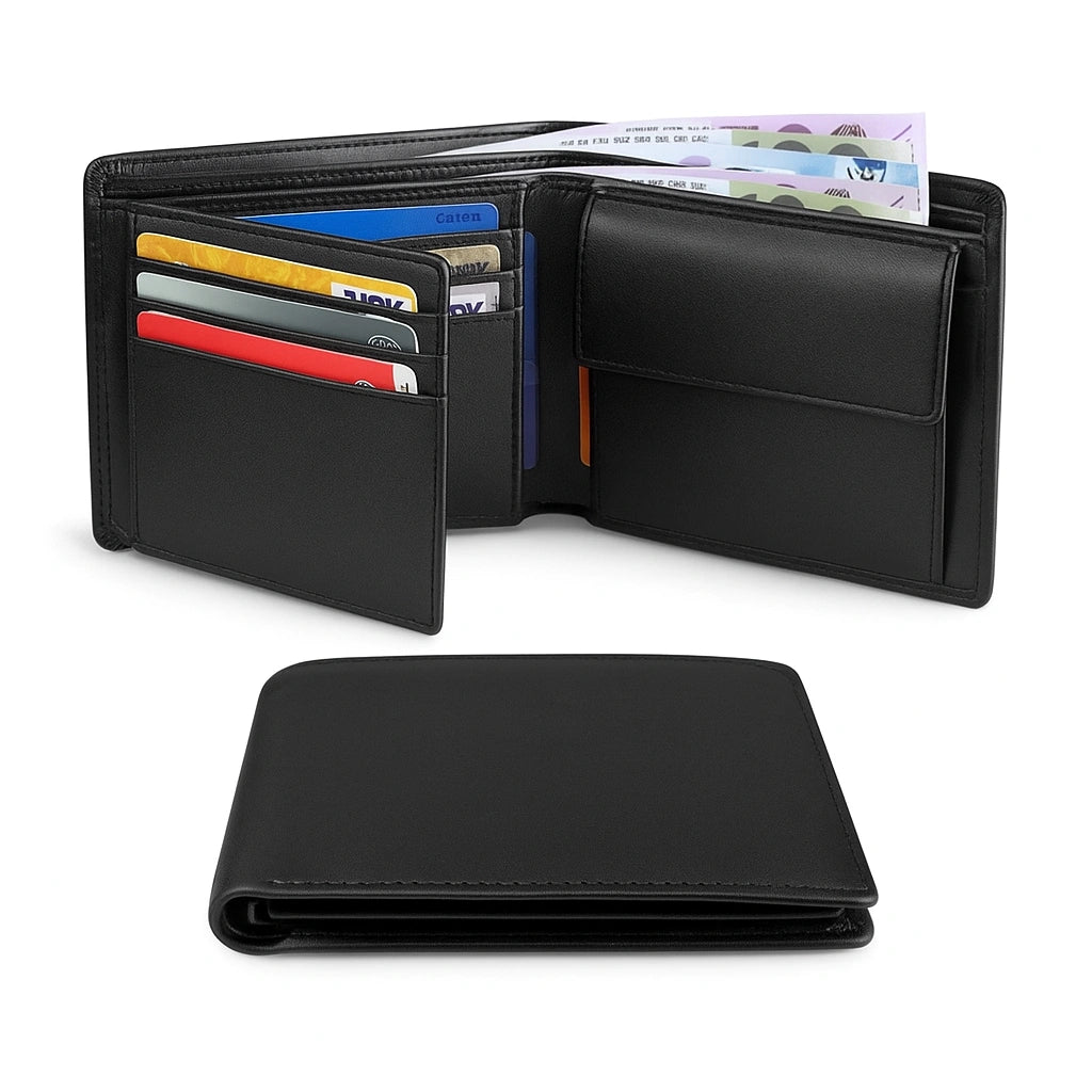 Grand portefeuille homme noir