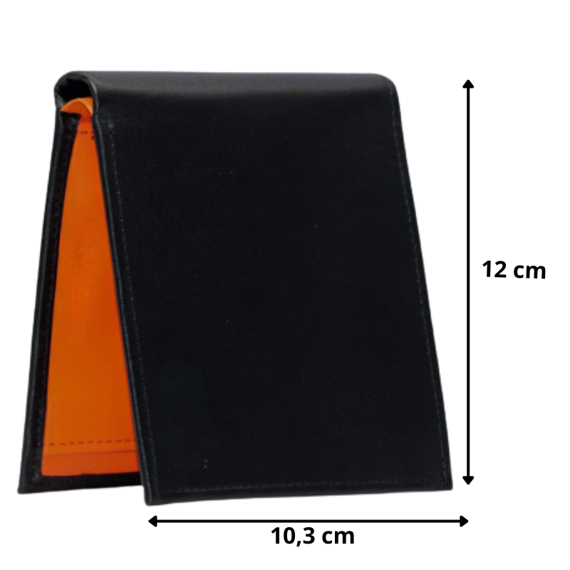 grand portefeuille homme orange