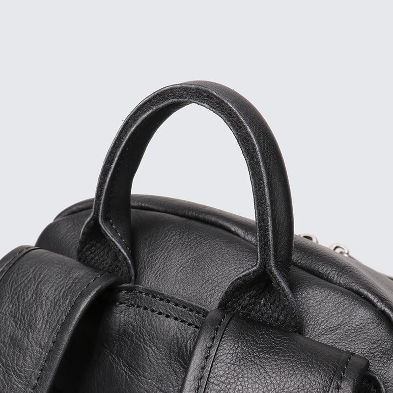 petit sac à dos en cuir pour homme noir tendance