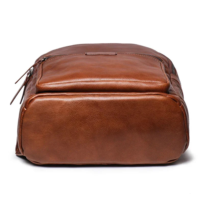 Petit sac à dos en cuir pour homme
