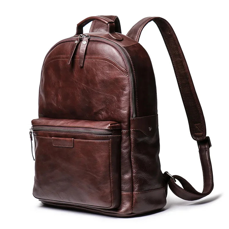 Petit sac à dos en cuir pour homme