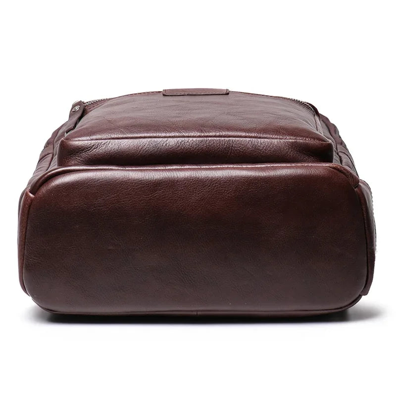 Petit sac à dos en cuir pour homme