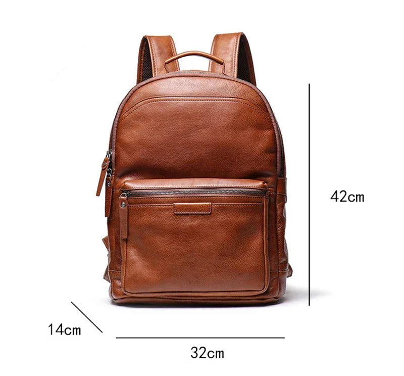 Petit sac à dos en cuir pour homme