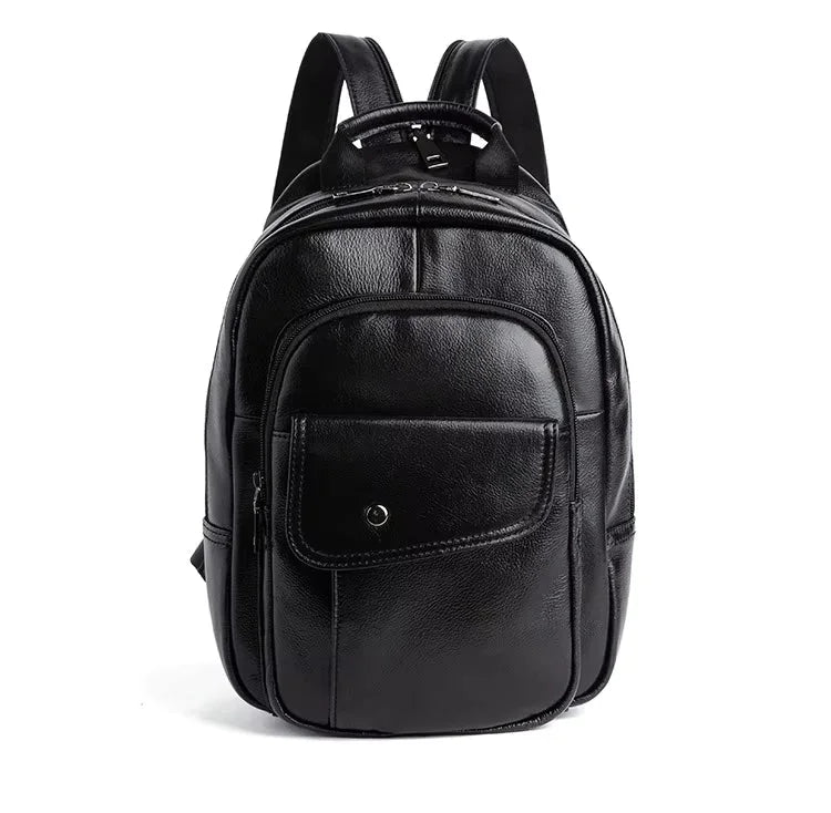 Petit sac à dos homme cuir noir