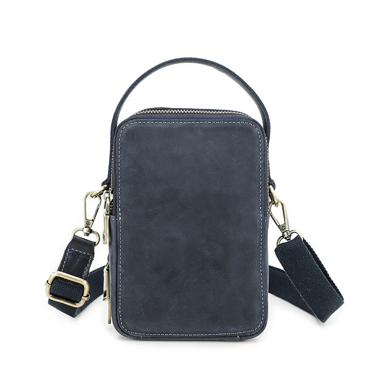 Petite sacoche bandoulière cuir homme