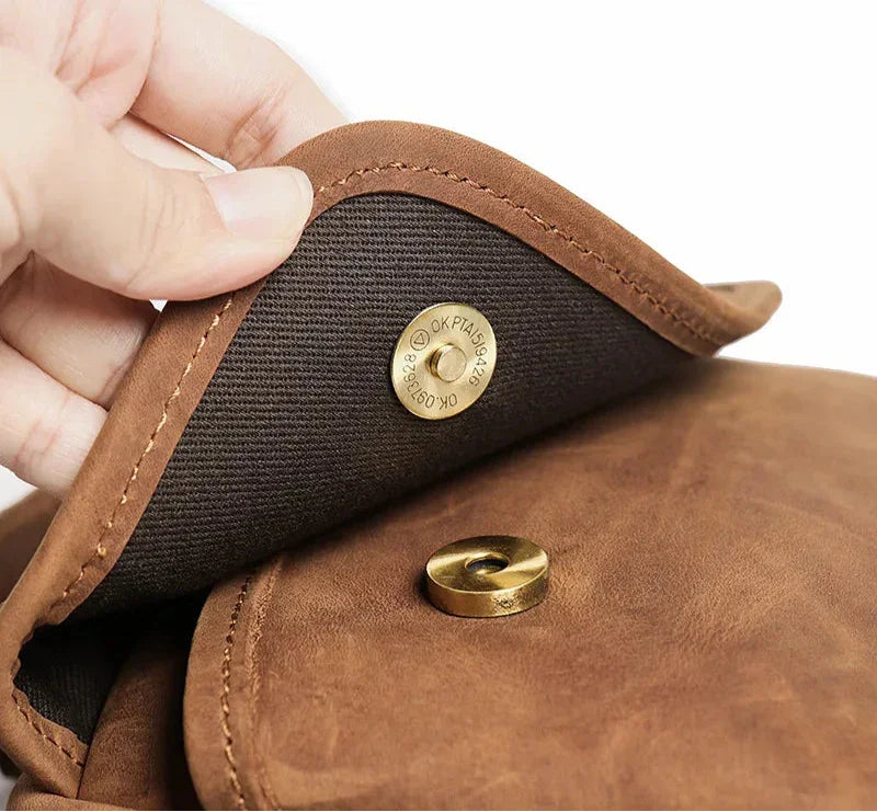 Petite sacoche cuir homme