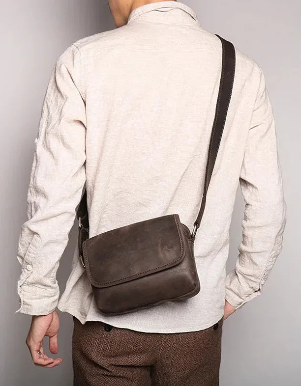 Petite sacoche cuir homme