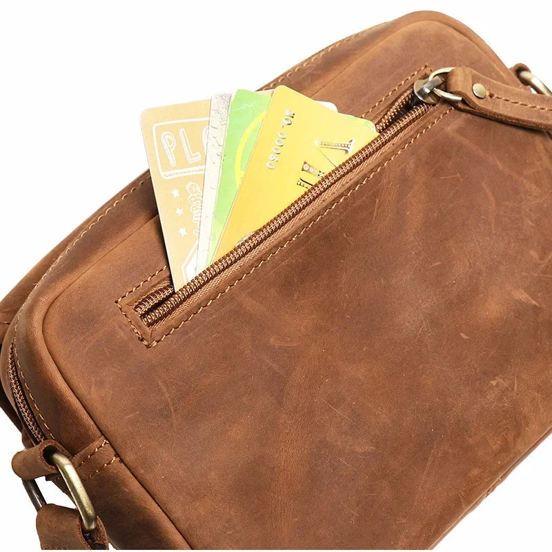 Petite sacoche cuir homme