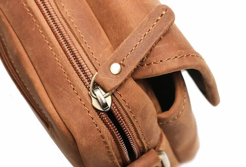 Petite sacoche cuir homme