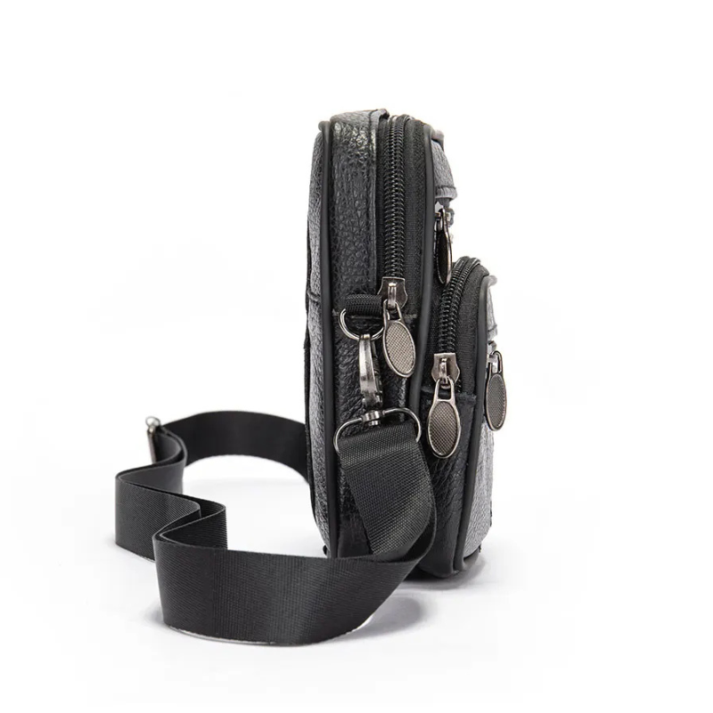 Petite sacoche en cuir homme