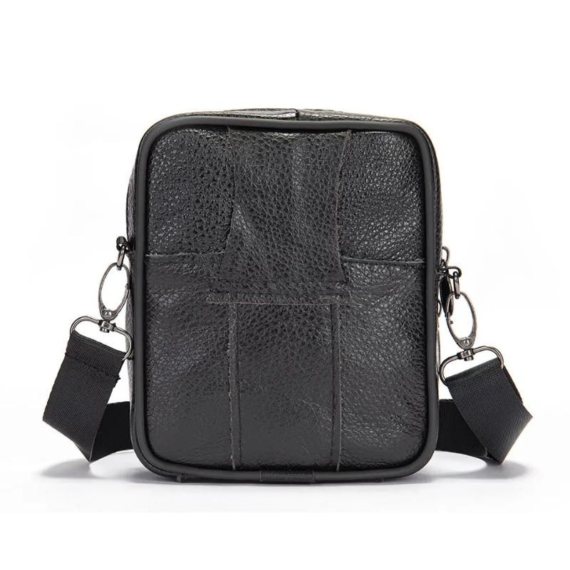 Petite sacoche en cuir homme